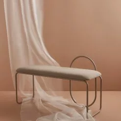 AYTM Angui Bank, Taupe -Cozy Living aytm angui bench anthracite boucle l110xw39xh68 10