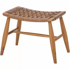 Bloomingville Chester Hocker Leder 50x34 Cm, Braun -Cozy Living bloomingville chester stool brown leather 4