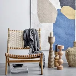 Bloomingville Keila Lounge Stuhl 80x71 Cm, Teakholz / Rattan -Cozy Living bloomingville keila loungesessel teak 2