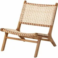 Bloomingville Keila Lounge Stuhl 80x71 Cm, Teakholz / Rattan -Cozy Living bloomingville keila loungesessel teak 8
