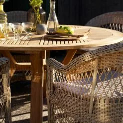 Brafab Kamomill Lehnstuhl, Beige -Cozy Living brafab kamomill armchair beige with cushion 4