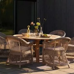 Brafab Kamomill Lehnstuhl, Beige -Cozy Living brafab kamomill armchair beige with cushion 5