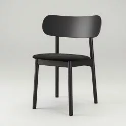 Decotique Elephant Breiter Stuhl, Schwarz/Schwarzer Samt -Cozy Living decotique elephant breiter stuhl 18