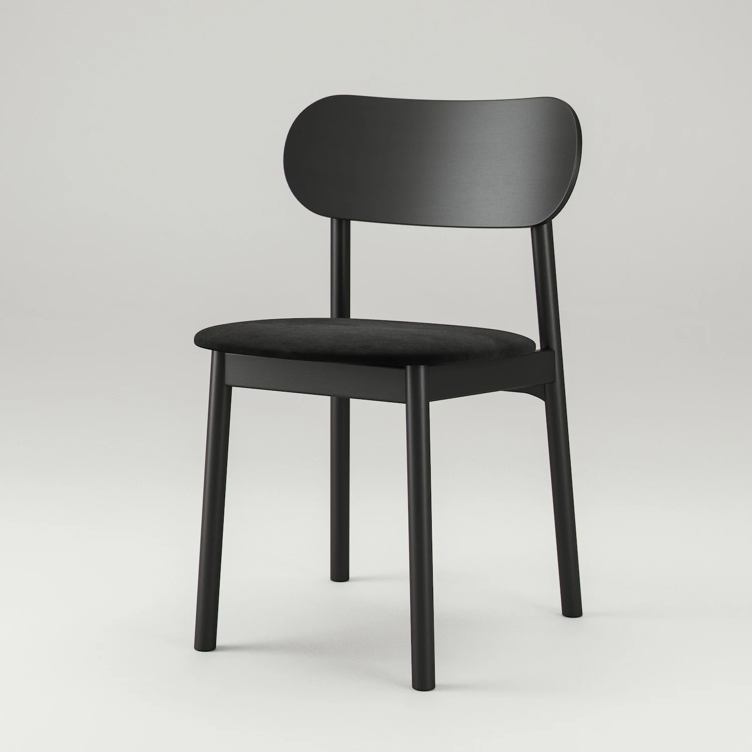 Decotique Elephant Stuhl, Schwarz/Schwarzer Samt 3 Decotique Elephant Stuhl, Schwarz/Schwarzer Samt – Bild 3