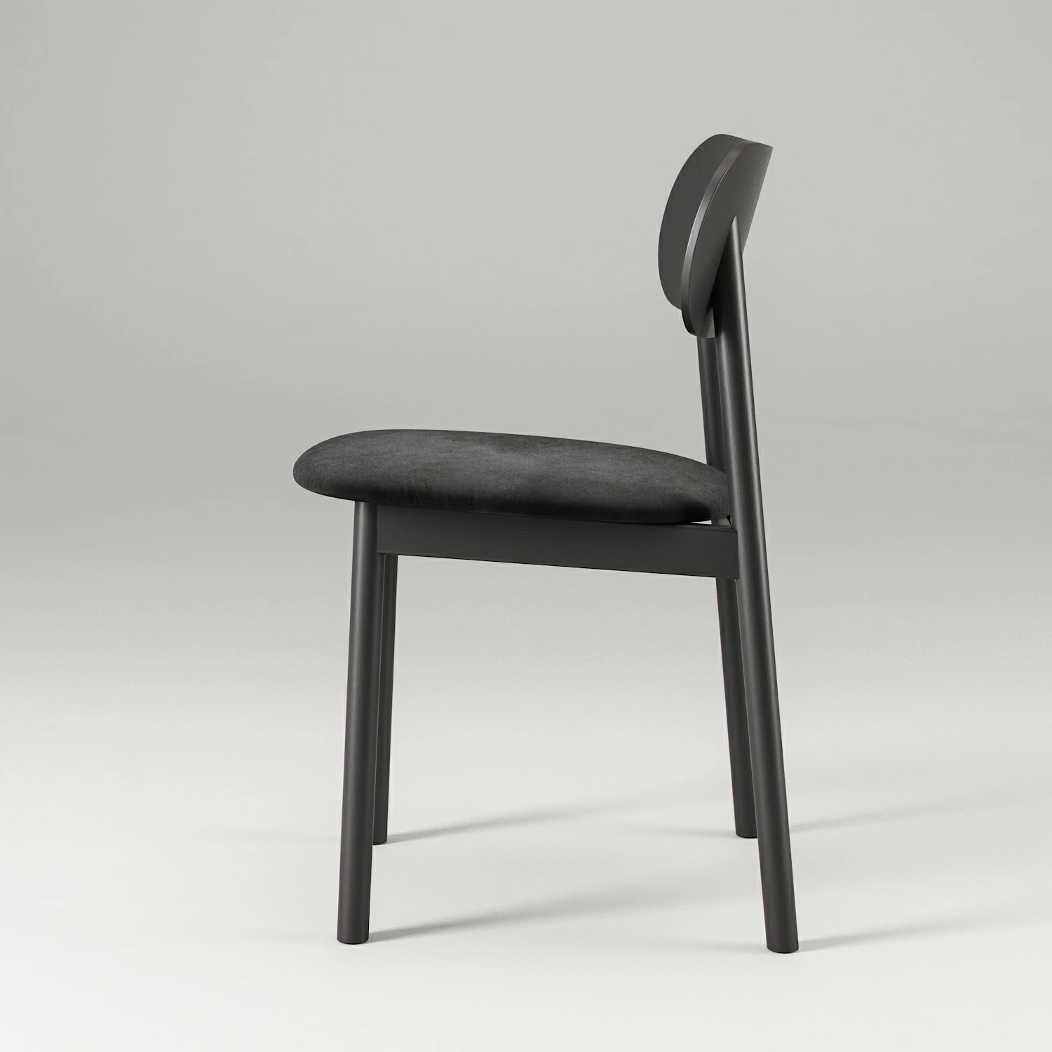 Decotique Elephant Stuhl, Schwarz/Schwarzer Samt 4 Decotique Elephant Stuhl, Schwarz/Schwarzer Samt – Bild 4