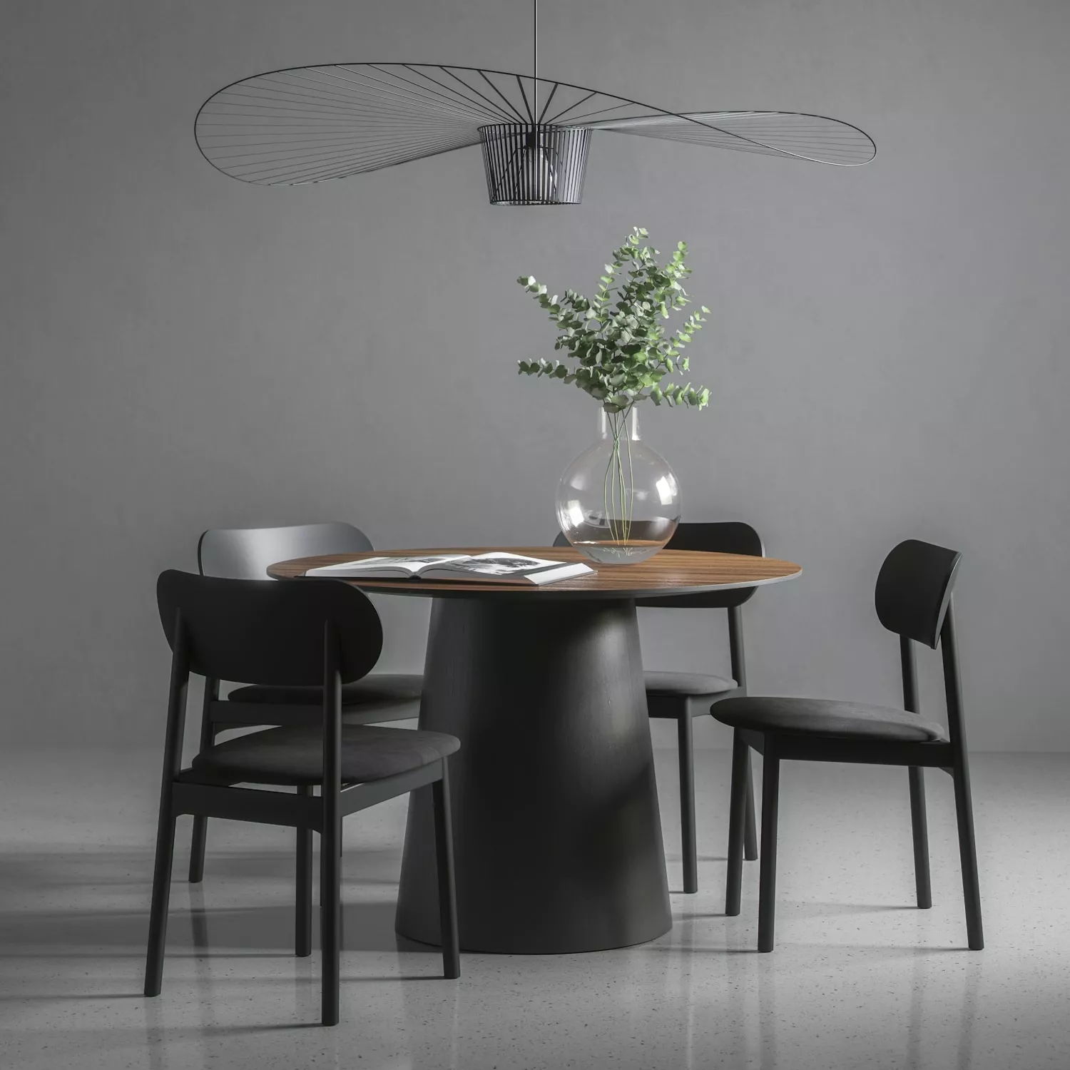 Decotique Elephant Stuhl, Schwarz/Schwarzer Samt 6 Decotique Elephant Stuhl, Schwarz/Schwarzer Samt – Bild 6