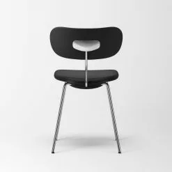 Decotique Habit Stuhl Chrom, Schwarz Leder / Schwarz Eiche -Cozy Living decotique habit stuhl 48