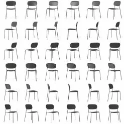 Decotique Note Stuhl, Schwarz / Schwarz -Cozy Living decotique note stuhl 50 scaled