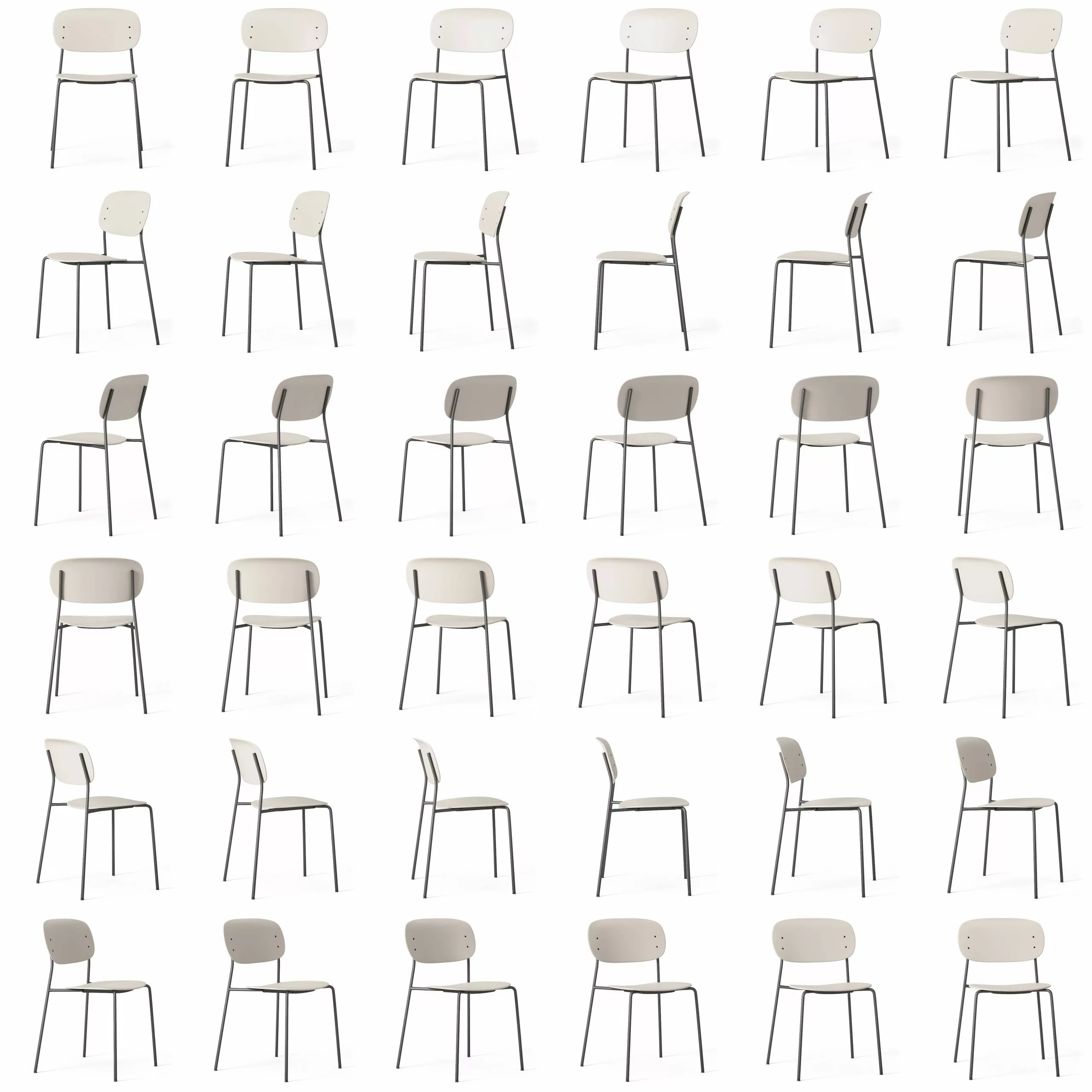 Decotique Note Stuhl, Beige / Beige 6 Decotique Note Stuhl, Beige / Beige – Bild 6