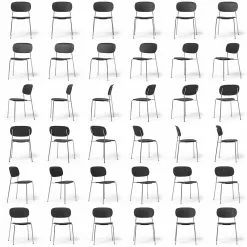 Decotique Note Stuhl Chrom, Schwarz Eiche -Cozy Living decotique note stuhl 60 scaled