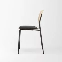 Decotique Note Stuhl Schwarz, Schwarz Samt / Eiche -Cozy Living decotique note stuhl 76