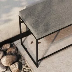 Department Bench Outdoor Bank Outdoor Sunbrella, Taupe -Cozy Living department bank outdoor sunbrella 40