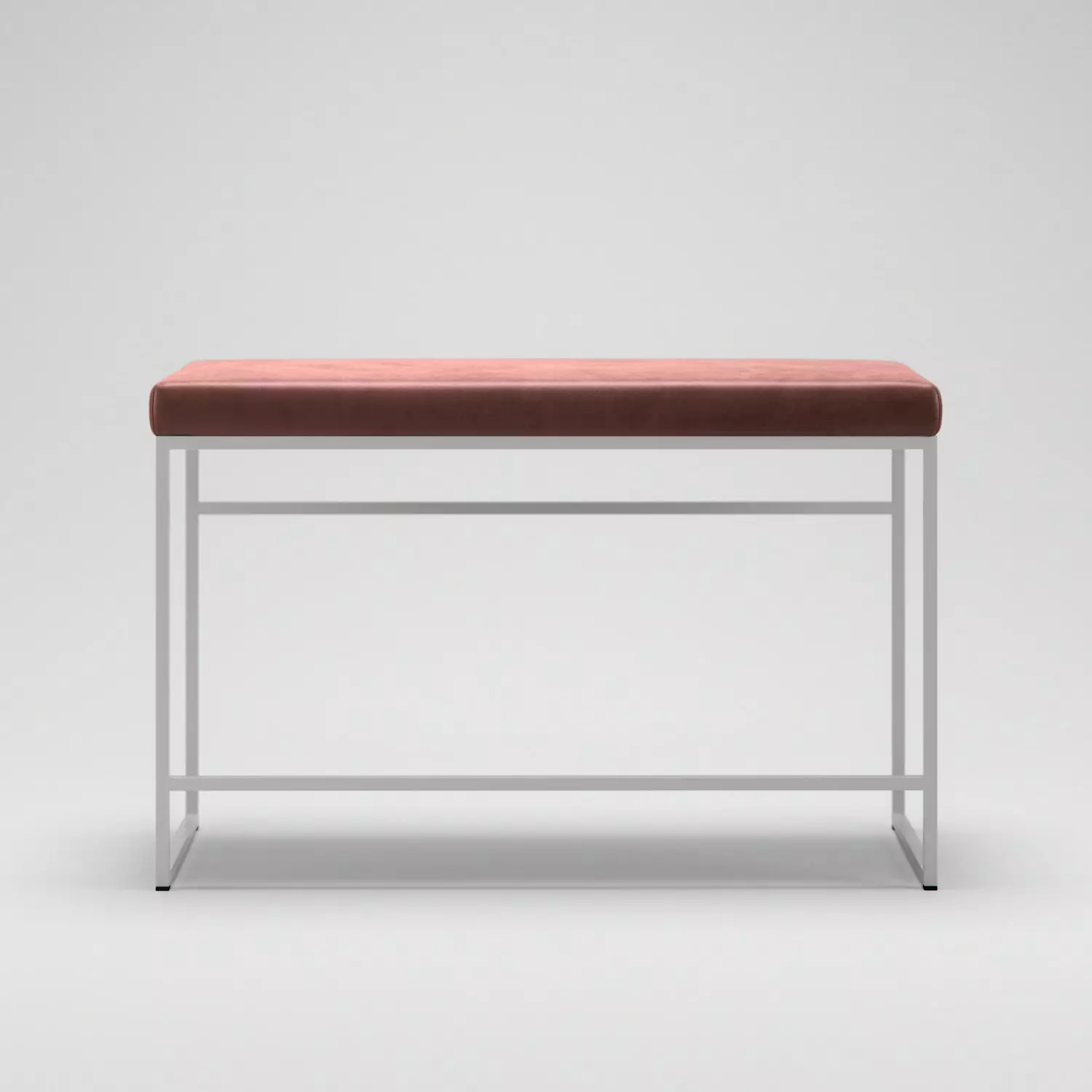 Department Bank, Weiß / Rost Samt 2 Department Bank, Weiß / Rost Samt – Bild 2