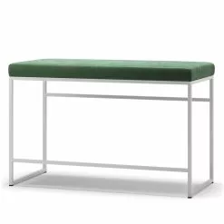 Department Bank, Weiß / Grün Samt