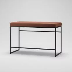 Department Bank, Schwarz / Braun Leder -Cozy Living department bank wei 55