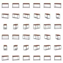 Department Bank, Schwarz / Braun Leder -Cozy Living department bank wei 58 scaled
