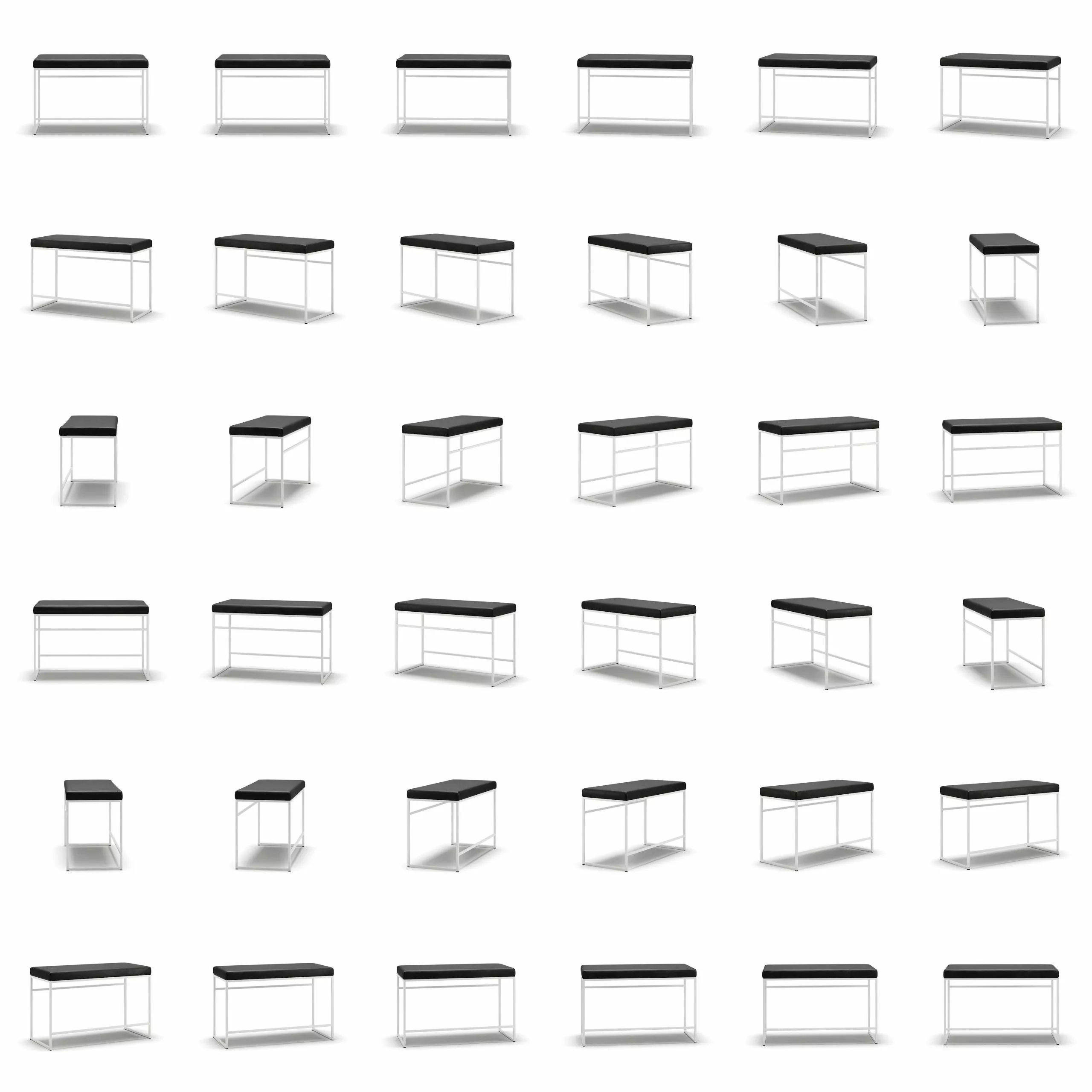 Department Bank, Weiß / Schwarz Leder 6 Department Bank, Weiß / Schwarz Leder – Bild 6