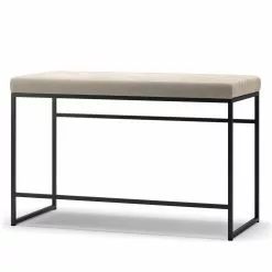 Department Bank, Schwarz / Beige Samt