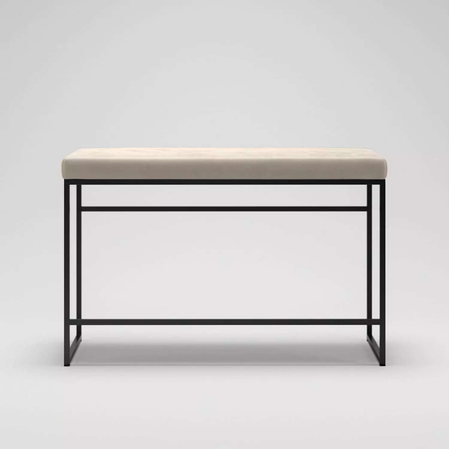 Department Bank, Schwarz / Beige Samt 2 Department Bank, Schwarz / Beige Samt – Bild 2