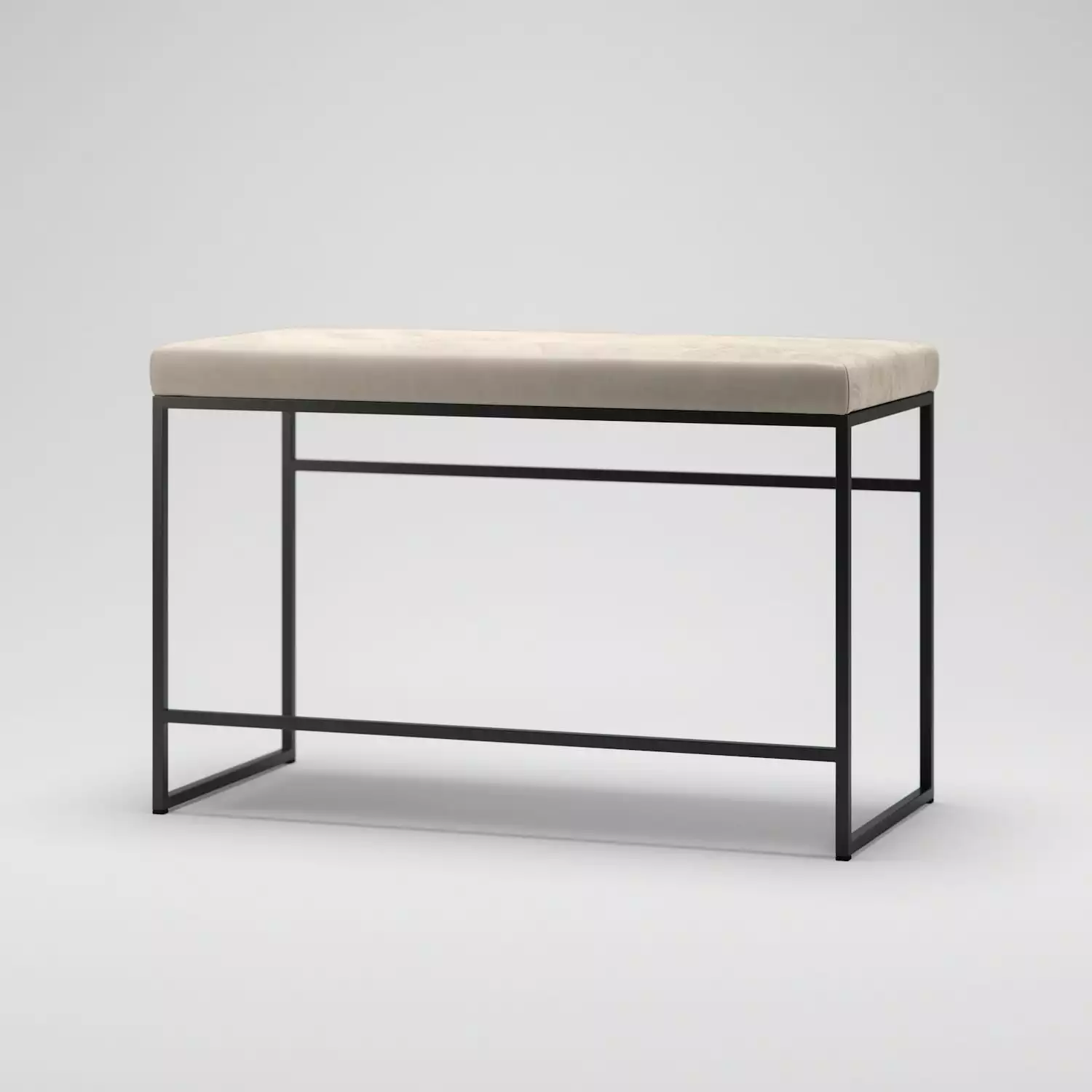 Department Bank, Schwarz / Beige Samt 3 Department Bank, Schwarz / Beige Samt – Bild 3