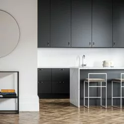 Department Barhocker Mit Rückenlehne 80 Cm, Weiß / Taupe Samt -Cozy Living department barhocker niedrig hoch ruckenlehne 151