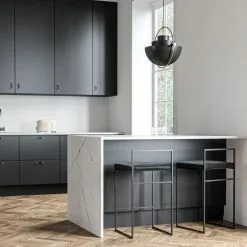 Department Barhocker Mit Rückenlehne 80 Cm, Schwarz / Schwarz Samt -Cozy Living department barhocker niedrig hoch ruckenlehne 71