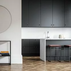 Department Barhocker Ohne Rückenlehne 67 Cm, Schwarz / Rost Samt -Cozy Living department barhocker niedrig ohne ruckenlehne 128