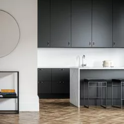 Department Barhocker Ohne Rückenlehne 67 Cm, Schwarz / Schwarz Samt -Cozy Living department barhocker niedrig ohne ruckenlehne 70