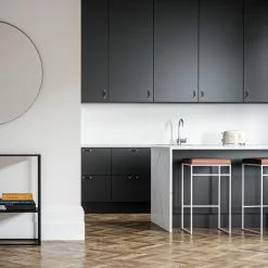 Department Barhocker Ohne Rückenlehne 77 Cm, Weiß / Braun Leder -Cozy Living department barhocker ohne ruckenlehne schwarz 108