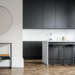 Department Barhocker Ohne Rückenlehne 77 Cm, Schwarz / Schwarz Samt -Cozy Living department barhocker ohne ruckenlehne schwarz 70