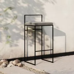 Department Barhocker Mit Rückenlehne Outdoor 90 Cm, Taupe -Cozy Living department barhocker outdoor sunbrella mit ruckenlehne 37