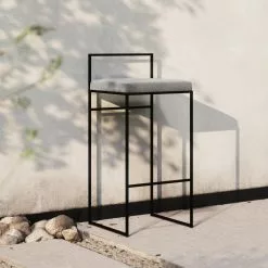 Department Barhocker Mit Rückenlehne Outdoor 90 Cm, Flanelle -Cozy Living department barhocker outdoor sunbrella mit ruckenlehne 43