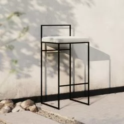 Department Barhocker Mit Rückenlehne Outdoor 90 Cm, Silver Grey -Cozy Living department barhocker outdoor sunbrella mit ruckenlehne 49