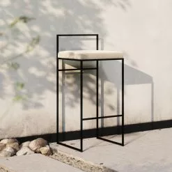 Department Barhocker Mit Rückenlehne Outdoor 90 Cm, Canvas -Cozy Living department barhocker outdoor sunbrella mit ruckenlehne 55