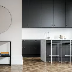 Department Barhocker Mit Rückenlehne 90 Cm, Weiß / Schwarz Ledern -Cozy Living department barstuhl mit hoher ruckenlehne schwarz 100