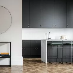 Department Barhocker Mit Rückenlehne 90 Cm, Schwarz / Grün Samt -Cozy Living department barstuhl mit hoher ruckenlehne schwarz 160