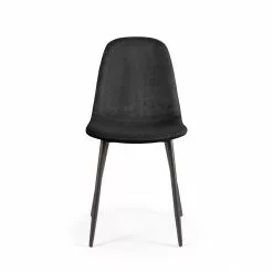 Department Cue Stuhl C02, Schwarzer Samt