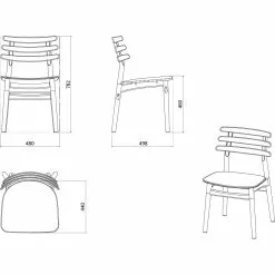 FDB Møbler J48 Dining Chair , Lacquered Oak -Cozy Living fdb mbler j48 dining chair 1 1
