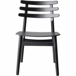FDB Møbler J48 Dining Chair , Black Painted Oak