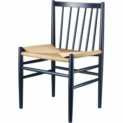 FDB Møbler J80 Stuhl, Dunkelblau / Sitz Natur -Cozy Living fdb mbler j80 chair 21