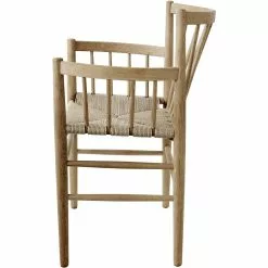 FDB Møbler J81 Armchair, Lacquered Oak / Seat Natural -Cozy Living fdb mbler j81 armchair 3