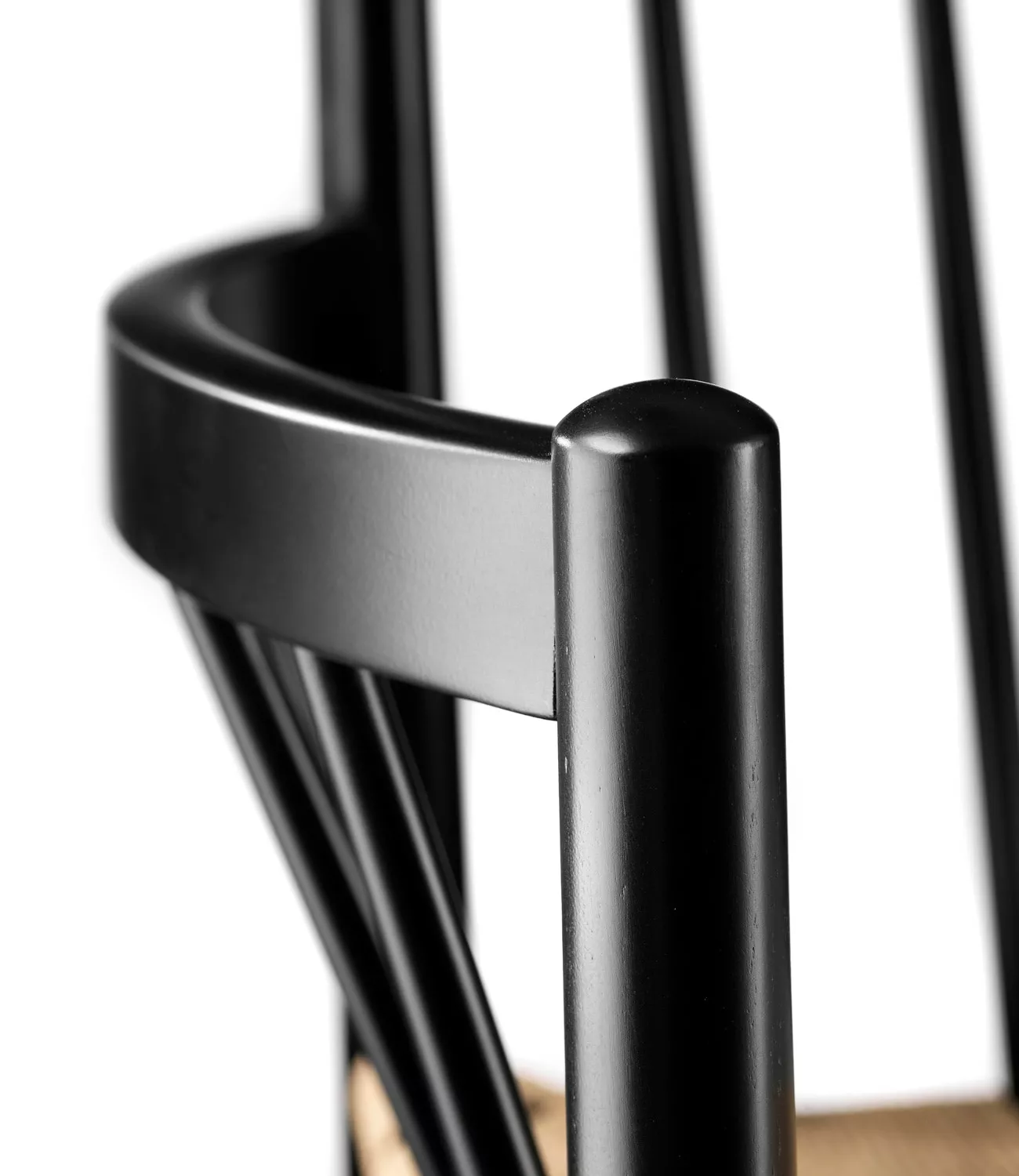 FDB Møbler J81 Armchair, Black / Seat Natural 4 FDB Møbler J81 Armchair, Black / Seat Natural – Bild 4