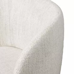 Ferm LIVING Rico Dining Swivel Bouclé Esszimmerstuhl, Altweiß -Cozy Living ferm living rico dining swivel boucle 3