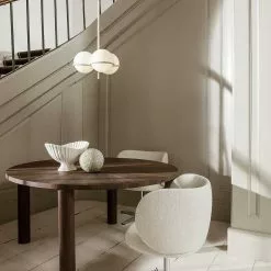 Ferm LIVING Rico Dining Swivel Bouclé Esszimmerstuhl, Altweiß -Cozy Living ferm living rico dining swivel boucle 6