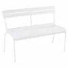 Fermob Luxembourg Bench 118 Cm, Cotton White