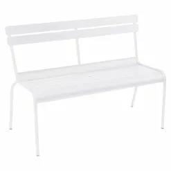 Fermob Luxembourg Bench 118 Cm, Cotton White