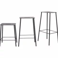 Frama Adam Mono Barhocker 50 Cm, Schwarz -Cozy Living frama adam stool outdoor hocker schwarz 3