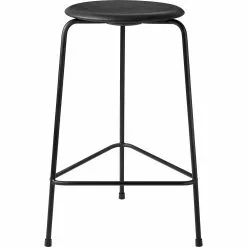 Fritz Hansen High Dot Barhocker, Schwarz