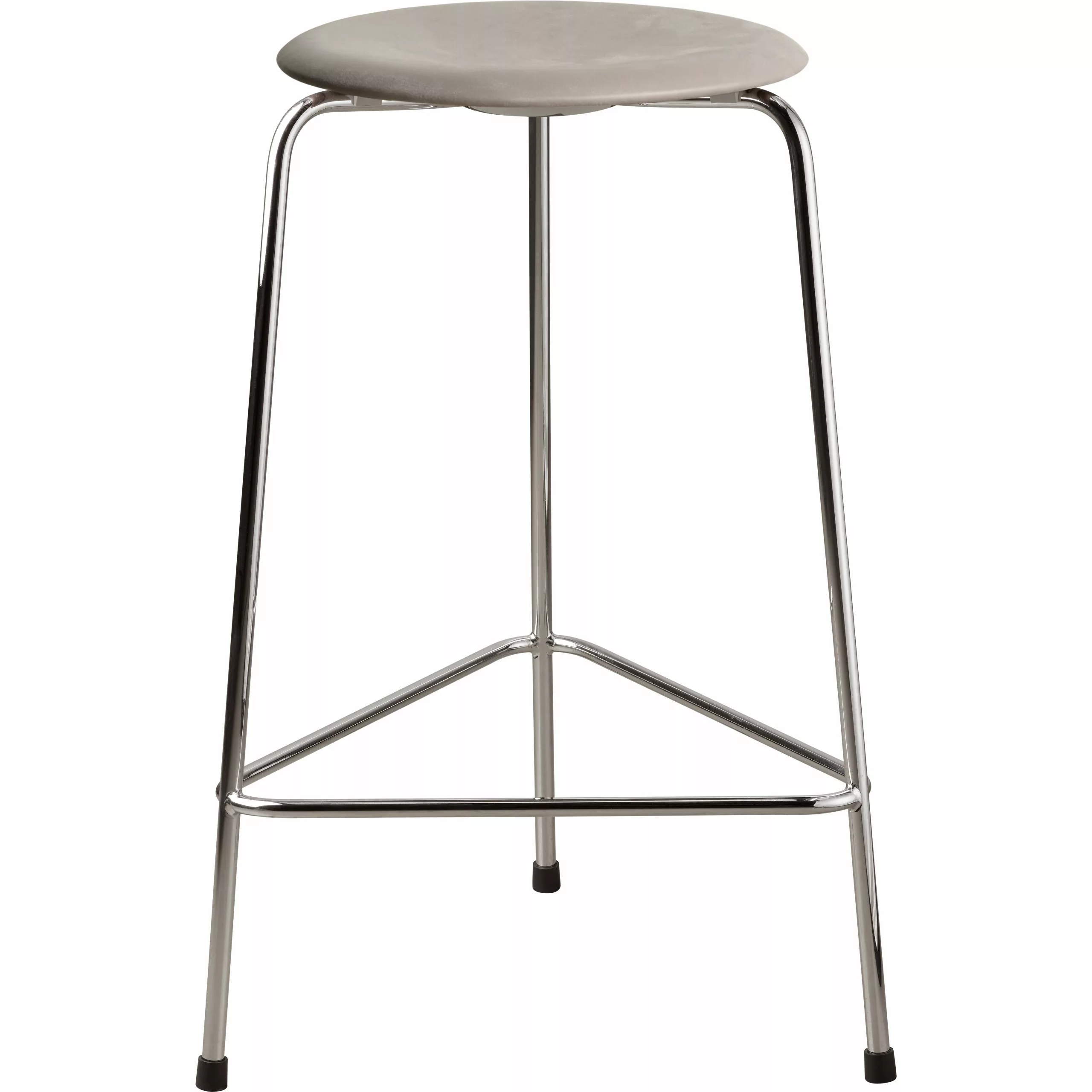 Fritz Hansen High Dot Barhocker, Lavagrau / Chrom 1 Fritz Hansen High Dot Barhocker, Lavagrau / Chrom