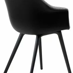 Gubi Bat Esszimmerstuhl Gepolsterte Vorderseite / Kunststoffbasis, Plain 0023 -Cozy Living gubi bat dining chair front upholstered plastic base 8